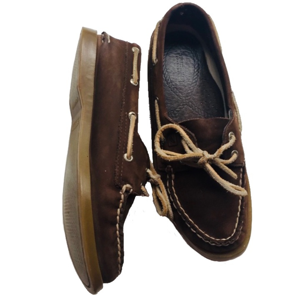 Sperry Brown Suede Top Sider Shoes Size 7